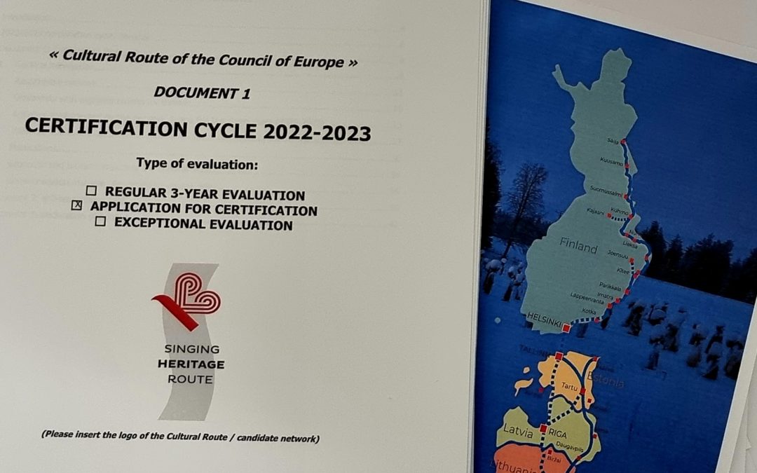The application papers of the Culture route of Europe
