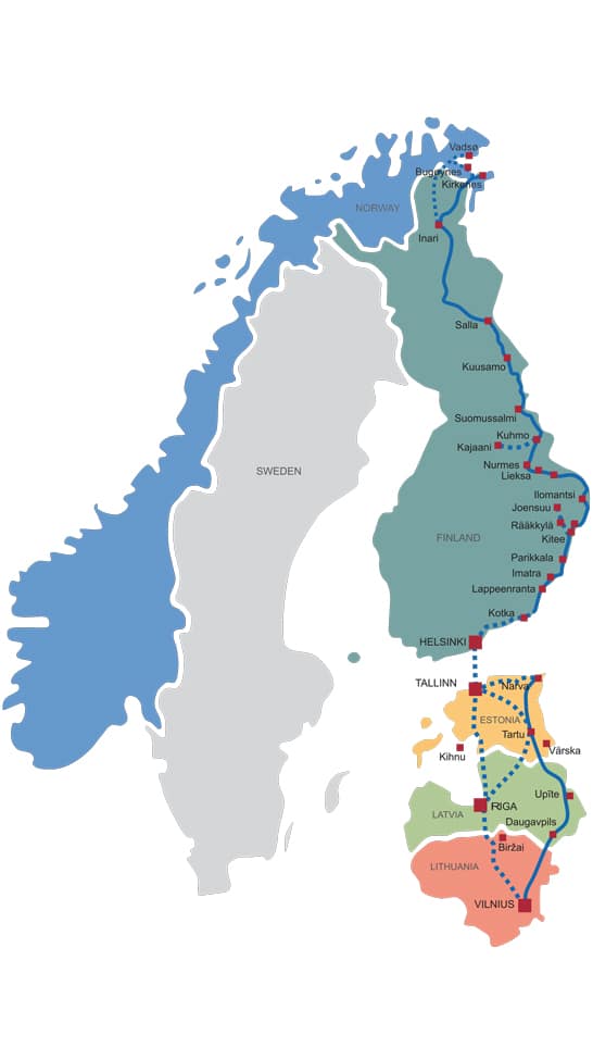 Singing Heritage Route - Norway, Finland, Estonia. Latvia,and Lithuania