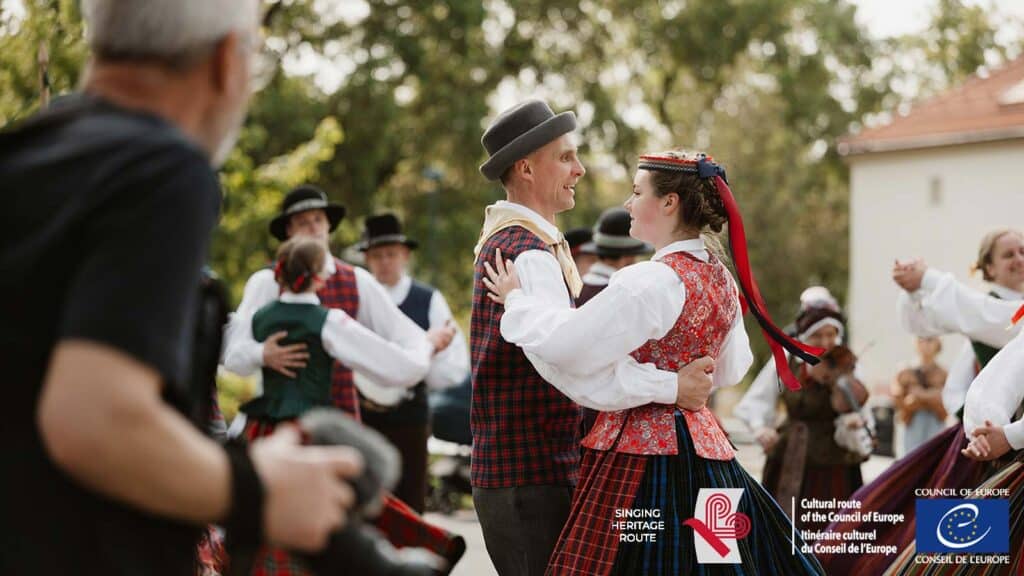 Dancing in Vilnius Lithuania