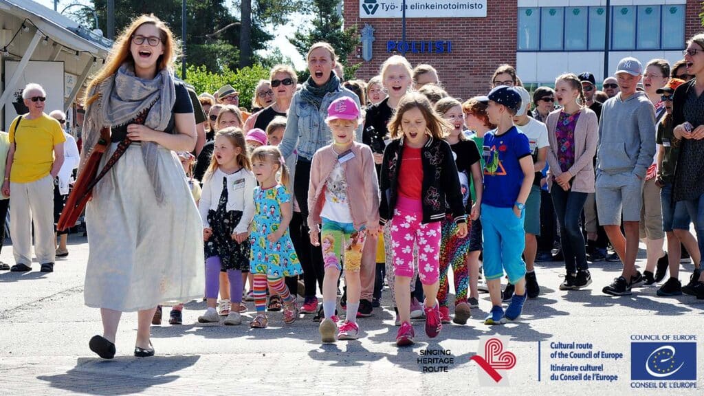 Singing children in Kuhmo, Finland